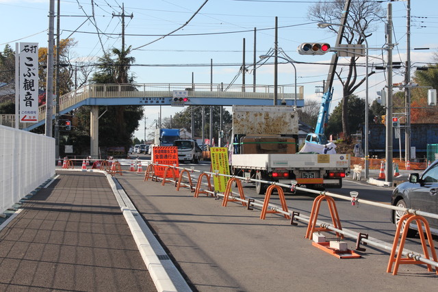 国道122号 大根村交差点。