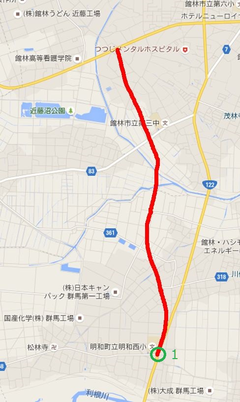 館林明和バイパスポイント1