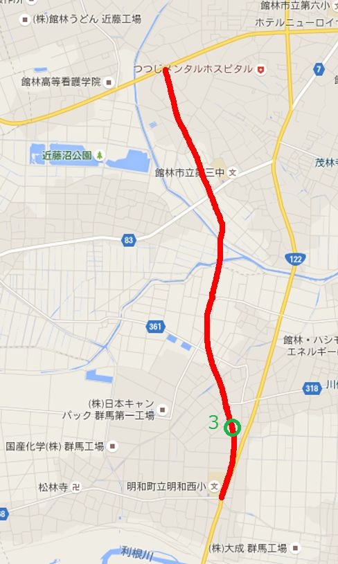 館林明和バイパスポイント3