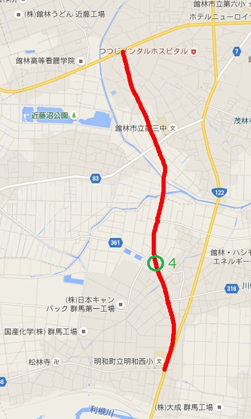 館林明和バイパスポイント4