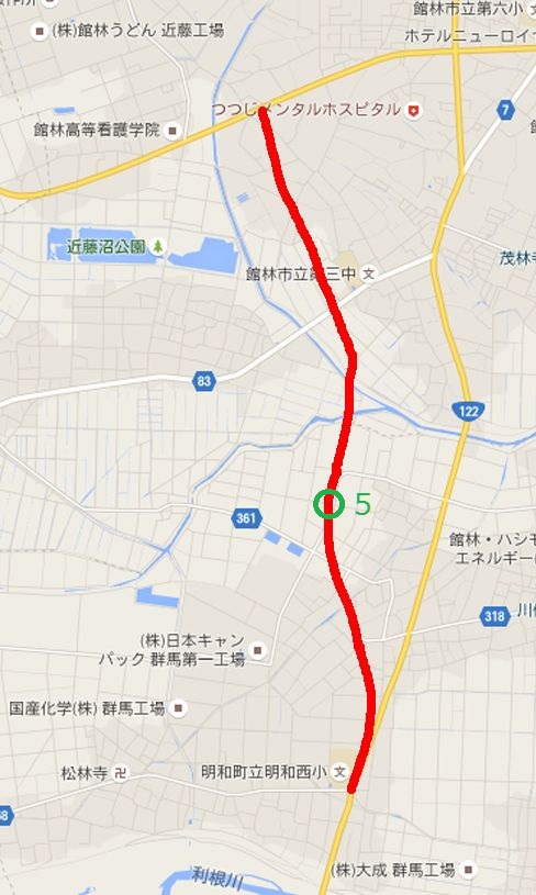 館林明和バイパスポイント5